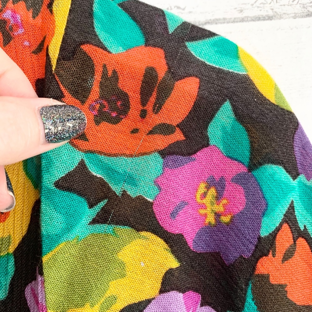 Raga Black Floral Wrap Dress - Picture 15 of 15